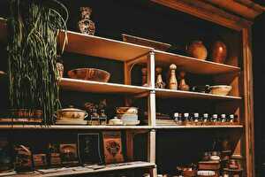 The old kitchen cupboard